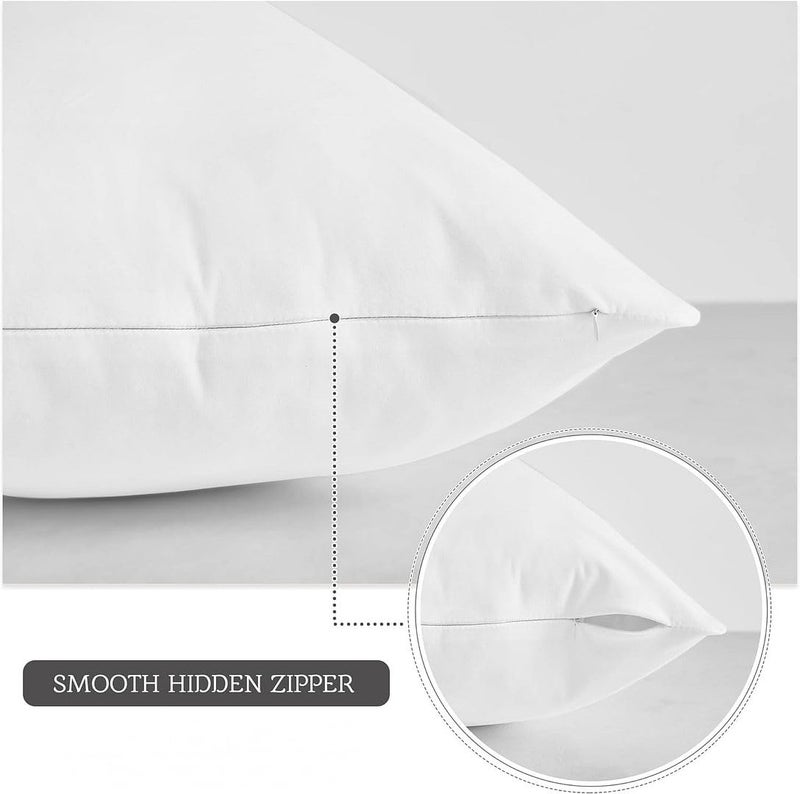 MoonRestÂ® Premium Lumbar Polyester 100% Cotton Fabric Filled with 100% Pure Virgin Synthetic Fiberfill Decorative Throw Pillow Insert Stuffer Form for Sofa Couch Cushion Bedroom 14x36â€ - Image 4